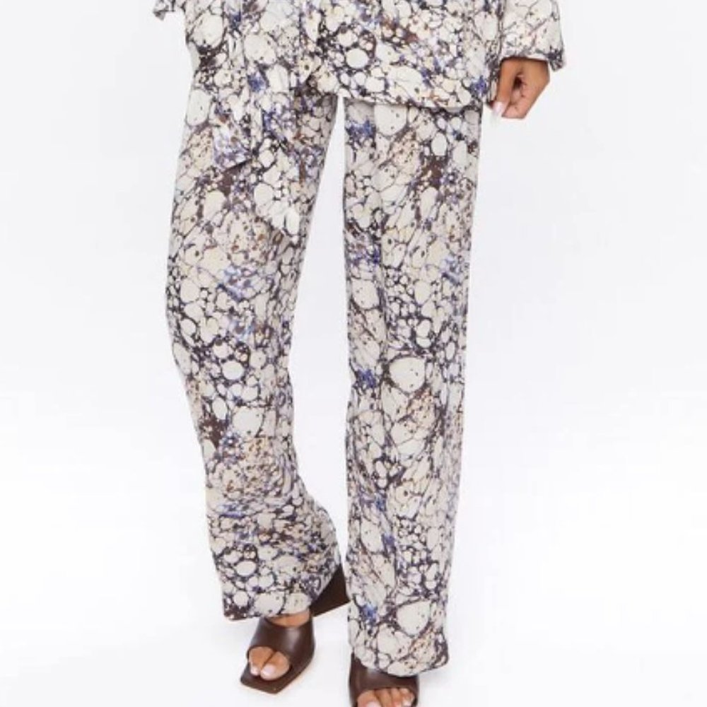 Forever 21 Abstract Marble Print  Trouser